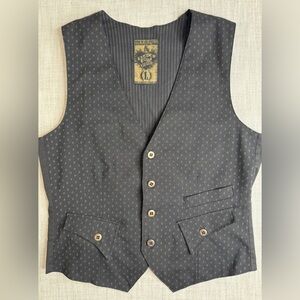 Black Hearts Brigade Vest Unisex Size L Unique Design Statement Piece